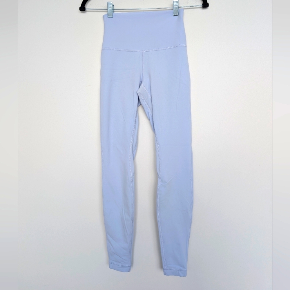 Lululemon Align Light Blue High-Waisted Legging Pant Sz 4 Nulu Fabric